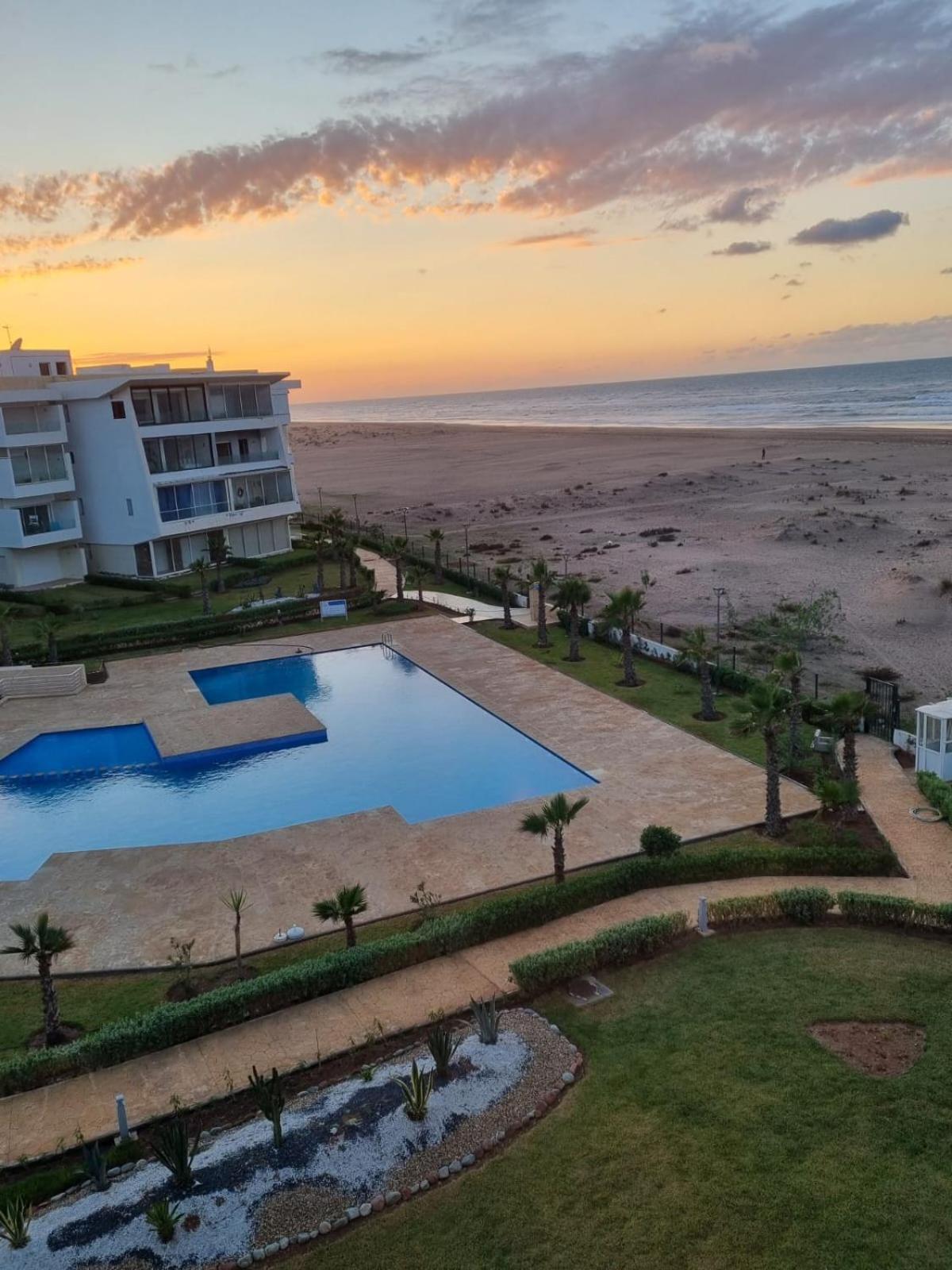Sidi Rahal Blue View, Beachfront Wide Seaview With Pool Exterior photo